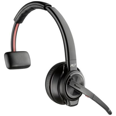 HP Poly Savi 8210 Monaural DECT On Ear headset DECT Mono Zwart Volumeregeling, Microfoon uitschakelbaar (mute)