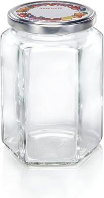 Leifheit 3211 Jampot Zeshoekig 770 ml Glas/Zilver