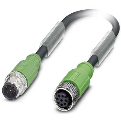 Phoenix Contact 1522985 Sensor/actuator connector, geassembleerd M12 Aantal polen (sensoren): 8 Stekker, recht, Bus, recht 1.50 m 1 stuk(s)