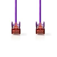 Nedis CCGL85221VT20 Cat6 Netwerkkabel Rj45 Male Rj45 Male S/ftp 2.00 M Rond Lszh Violet Label - thumbnail
