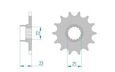 AFAM Sprocket 520 14z standard