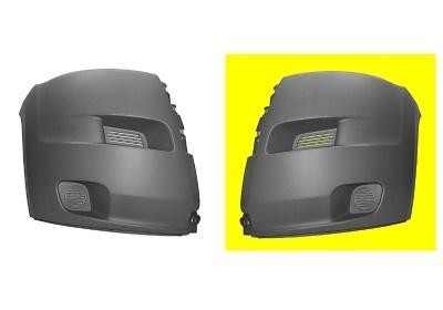 VOORBUMPERBLAD HOEK LINKS Primer +/zonder MISTLICHTGAT 1651565