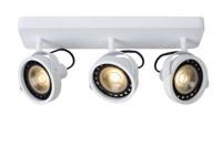 Lucide TALA LED - Plafondspot - LED Dim to warm - GU10 (ES111) - 3x12W 2200K/3000K - Zwart - thumbnail