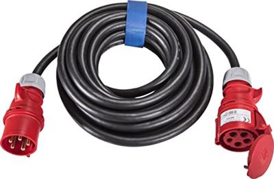 SIROX 366.525 Stroom Verlengkabel 32 A Zwart 25 m H07RN-F 5G 6 mm² Met fasewisselaar
