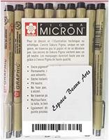 Fineliner sakura pigma micron 05 basic 6 kleuren | 6 stuks - thumbnail