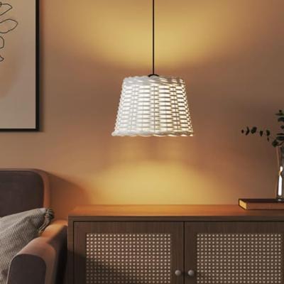 VidaXL Plafondlampenkap ø30x20 cm wicker wit