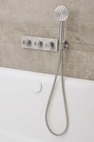 Ben Engraved handdouche rond Ø8,4cm RVS-look - thumbnail