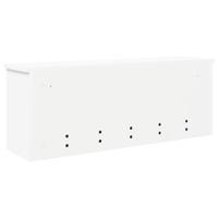 Wandgemonteerde kapstok Wit 80 x 20 x 30 cm Bewerkt hout - thumbnail