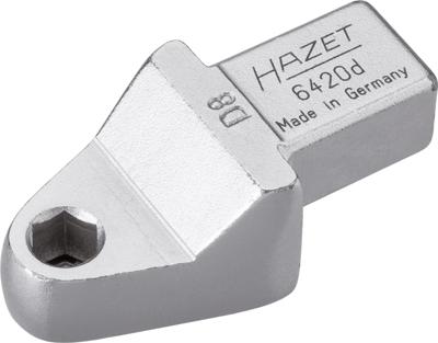 HAZET Insteekhouder voor bits 6420D · 14 x 18 mm insteekvierkant massief · 5/16 inch (8 mm) zeskant hol · Lengte: 58 mm
