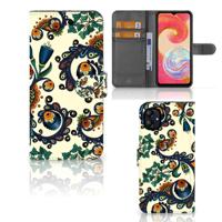 Wallet Case Samsung Galaxy A04e Barok Flower - thumbnail