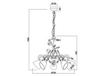 Trio Antieke kroonluchterTraditio 5-lichts - 110700528 - thumbnail