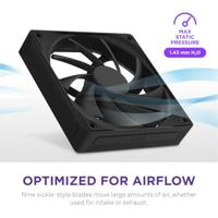 NZXT F120Q - 120MM - Black - Quiet Airflow - thumbnail