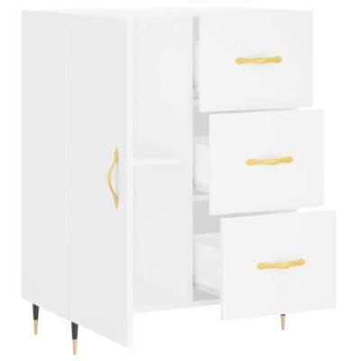 Dressoir 69,5x34x90 cm bewerkt hout wit