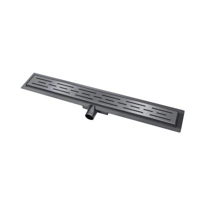 Douchegoot Wiesbaden Met Flens 100x7cm 6.7cm Diep Gunmetal Douchegoot Wiesbaden Met Flens 100x7cm 6.7cm Diep Gunmetal