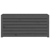 Tuinbox 101x50,5x46,5 cm massief grenenhout grijs - thumbnail