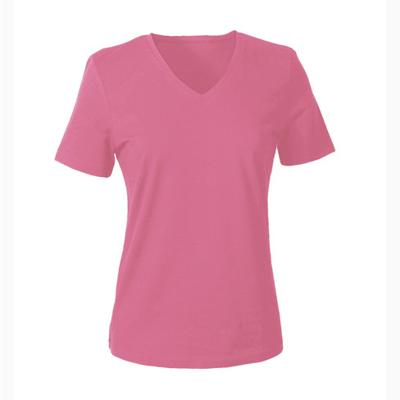 V-shirt voor HAAR, oleander 44