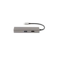 USB-HUB CoolBox Hub miniDOCK4 USB-C Grijs - thumbnail