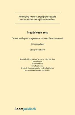 Preadviezen 2019 - Bert Keirsbilck, Evelyne Terryn, Elias van Gool, Vanessa Mak, Joachim Meese, Frits Posthumus, Frederik Vandendriessche, - ebook