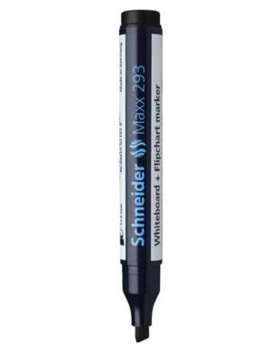 Schneider whiteboard + flipchart marker Maxx 293 zwart Schneider whiteboard + flipchart marker Maxx 293 zwart