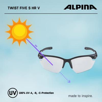 Olympic Sportswear Alpina sports sportbril twist five s hr v zwart