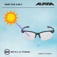 Olympic Sportswear Alpina sports sportbril twist five s hr v zwart - thumbnail