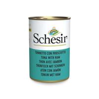 SCHESIR Tonijn met ham in bouillon - nat kattenvoer - 140g - thumbnail