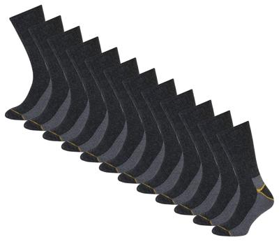 STAPP Thermosokken Heren Yellow 2-pack Antraciet Melange-43/46