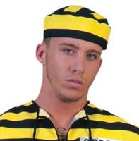 Boef muts zwart/geel volwassen - thumbnail