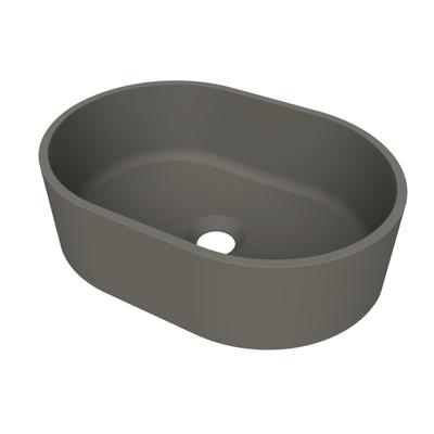 Arcqua Case Opbouw Waskom Ovaal 40x28 Mat Quartz Grijs Arcqua Arcqua Case Opbouw Waskom Ovaal 40x28 Mat Quartz Grijs Arcqua