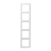 Jung CD585WW Afdekking Frame 5-voudig Alpine-wit 1 stuk(s) - thumbnail