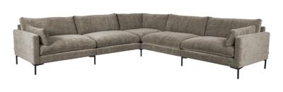 Zuiver 7-zits Hoekbank 'Summer' kleur Coffee