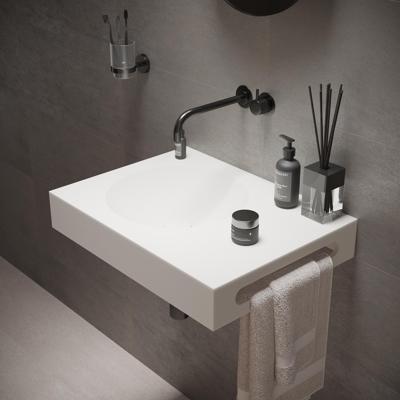 Wastafel Ideavit Solidnext 60x45x10 cm Inclusief Handdoekhouder Solid Surface Mat Wit Ideavit Wastafel Ideavit Solidnext 60x45x10 cm Inclusief Handdoekhouder Solid Surface Mat Wit Ideavit