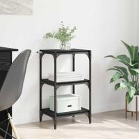 Boekenkast Zwart eiken 40 x 33 x 71 cm Bewerkt hout - thumbnail