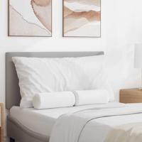 Bolster Kussens 2 pcs Wit 15 x 40 cm Stof - thumbnail