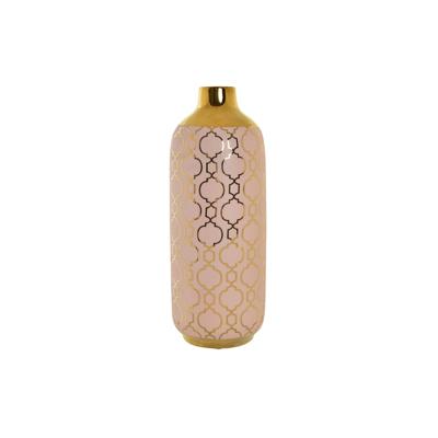 Vaas DKD Home Decor Porselein Roze Gouden Orientaals (15 x 15 x 41,5 cm) Vaas DKD Home Decor Porselein Roze Gouden Orientaals (15 x 15 x 41,5 cm)
