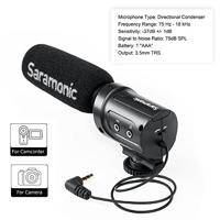 Saramonic sr-m3 mini-microfoon met geïntegreerde verlichting voor DSLR-/camcorder zwart - thumbnail
