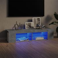 Tv-meubel met LED-verlichting 135x39x30 cm betongrijs - thumbnail