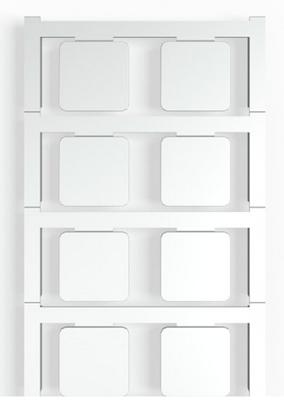 Apparaatmarkering Montagemethode: Plakken Markeringsvlak: 22 x 22 mm 80 stuk(s)