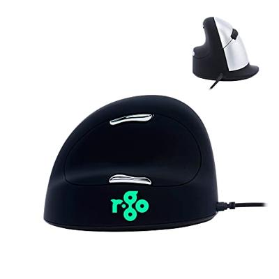 R-Go HE ergonomische muis, large, met draad, voor linkshandigen - thumbnail