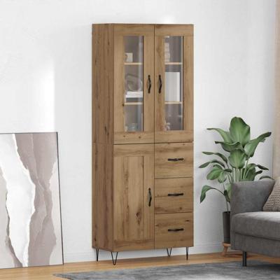 Hoge kast Artisan Eiken 69,5 x 34 x 180 cm Bewerkt hout