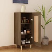 Dressoir 34,5x34x90 cm bewerkt hout bruineikenkleurig - thumbnail