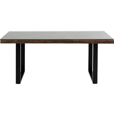 Kare Design Conley Eettafel 180 X 90 Cm - Hout En Zwart Metaal