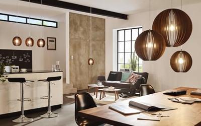 Eglo Landelijke hanglampCossano 50cm donkerbruin - 94636