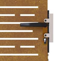 Poort 85x100 cm vierkant cortenstaal - thumbnail