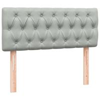 Boxspring met matras fluweel lichtgrijs 120x220 cm - thumbnail