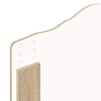 Bedframe met hoofdeinde Sonoma Eiken 100 x 200 cm Bewerkt hout - thumbnail