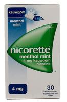 Nicorette Kauwgom 4mg Menthol Mint - thumbnail