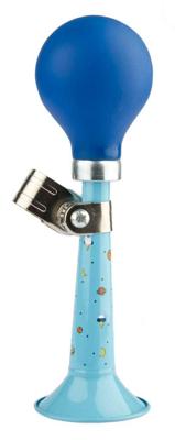 Fietstoeter recht PexKids Rocket - blauw met blauwe bol Fietstoeter recht PexKids Rocket - blauw met blauwe bol