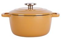 Cosy & Trendy Braadpan Fontestic Gietijzer Amber Gold Ø 28 cm / 8 Liter - Geëmailleerd - thumbnail