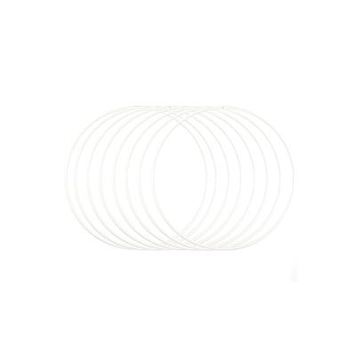 Vaessen Creative • metalen ringen set ø20cm 3mm wit 8x